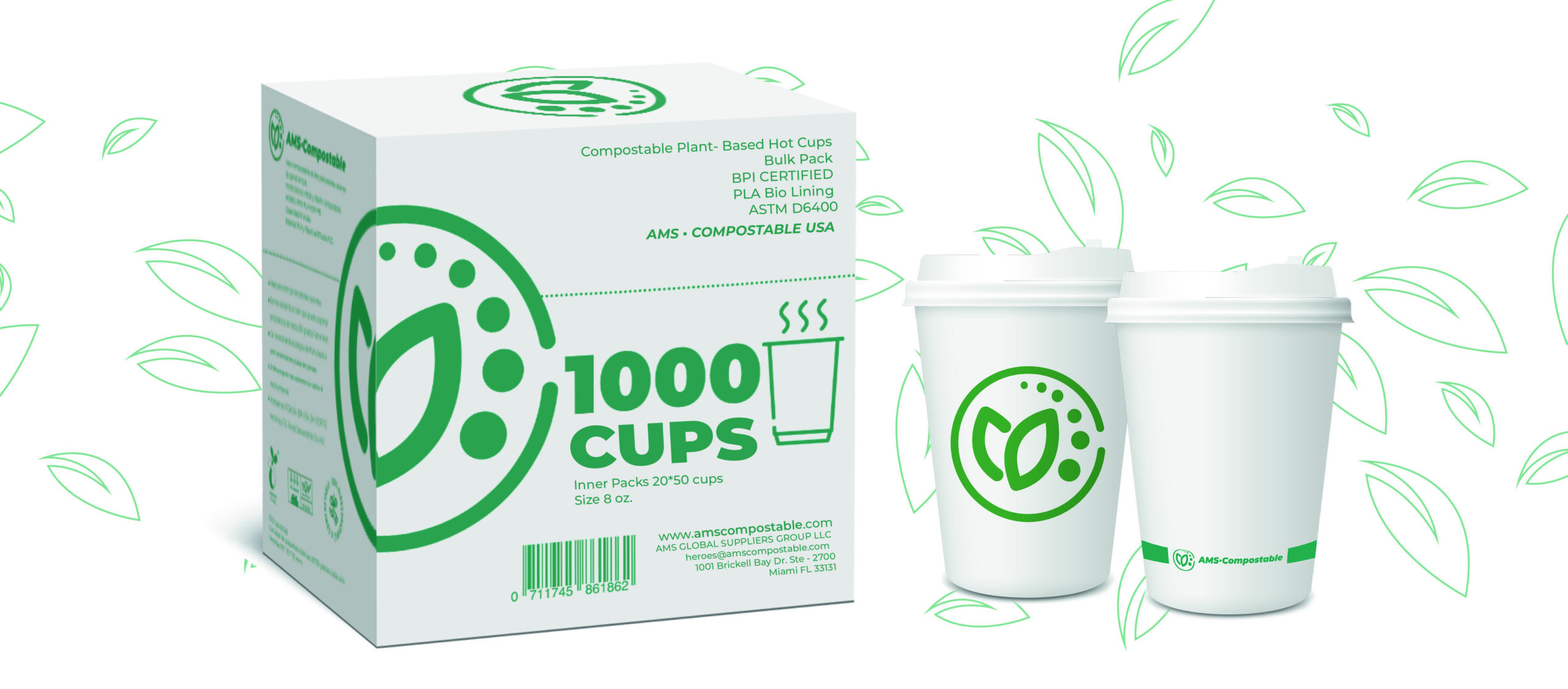 Compostable hot cups